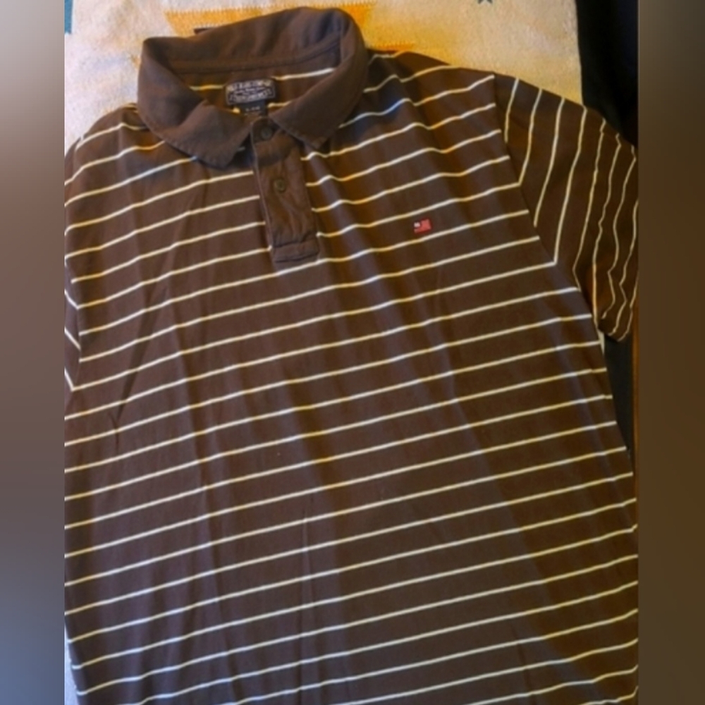 Striped Brown Polo